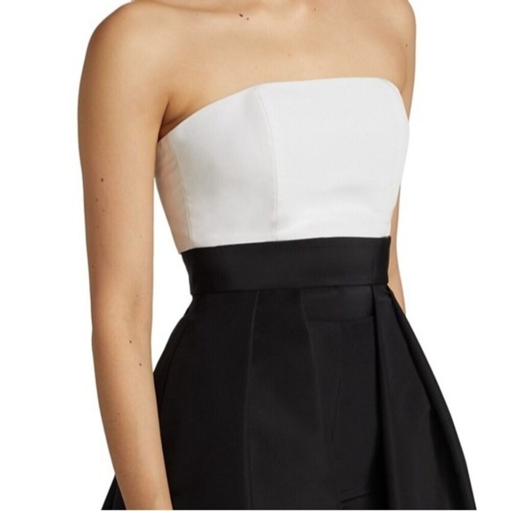 NWT Alexia Maria White Dressy Statement Girly Evening Party Silk Bustiera Size 4 - Picture 2 of 6
